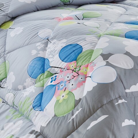 Sleep Night 3 Pieces Kids Medium Filling Printed Comforter Set, Single Size  160 X 210cm Bedding Set For Girls And Boys, MultiColor