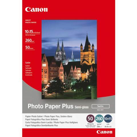 Canon Photo Paper SG 201 Semi Glossy 10X15 50 Sheets(4X6 50 Sheets)