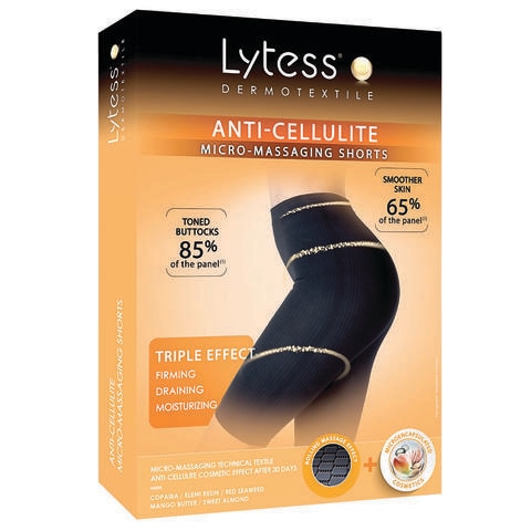 Lytess Anti-Cellulite Micro - Massaging Shorts Black, L/XL
