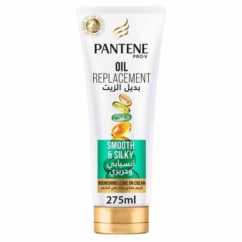 Buy Pantene Pro-V Smooth  Silky Oil Replacement for Frizzy Hair Leave-In Conditioner 275 ml in Saudi Arabia