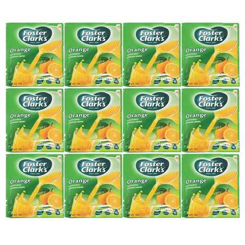 Foster Clark&#39;S Instant Drink Powder Orange Flavor 30 Gram 12 Pieces