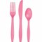 Touch Of Color Candy Pink Assorted Cutlery 24 pcs