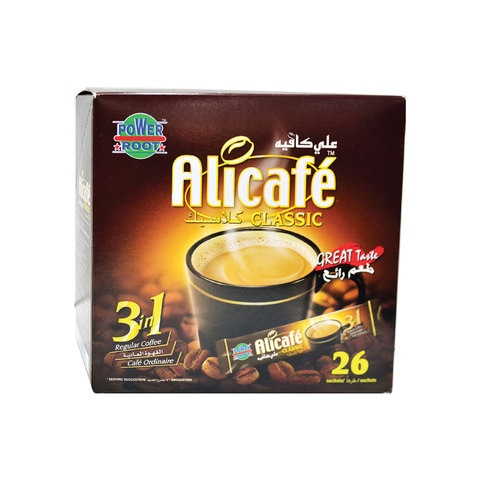 علي كافيه قهوة كلاسيك 3 في 1 القهوة العاديه 20 جرام × 22 ظرف