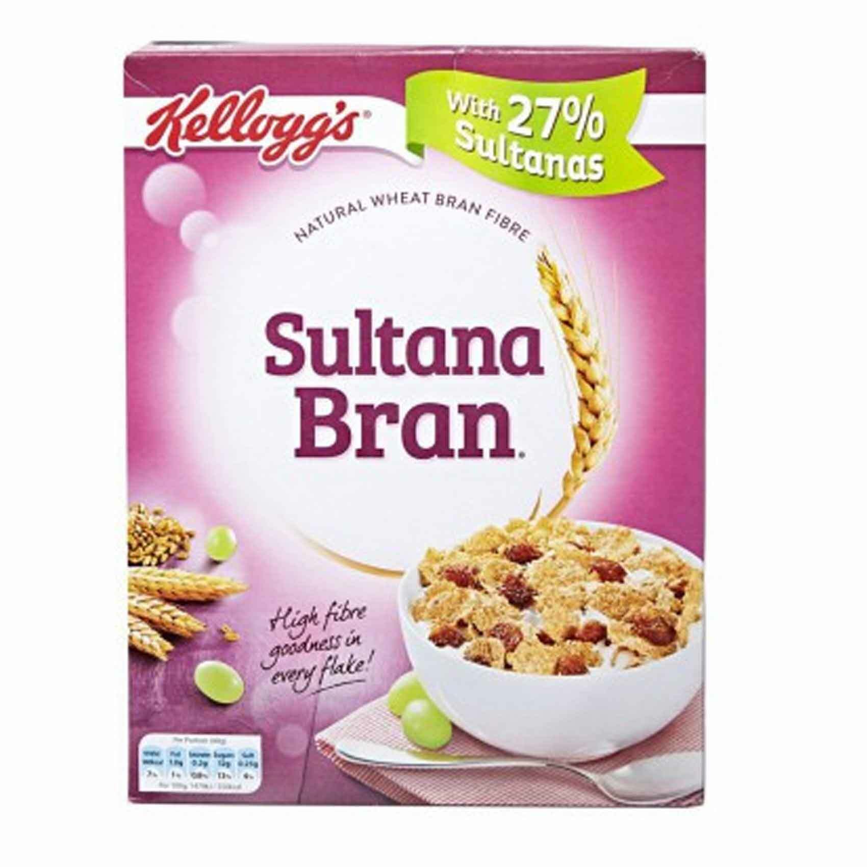 Buy Kellogg's All Bran Raisin Cereal 500g Online Shop Food Cupboard on Carrefour UAE