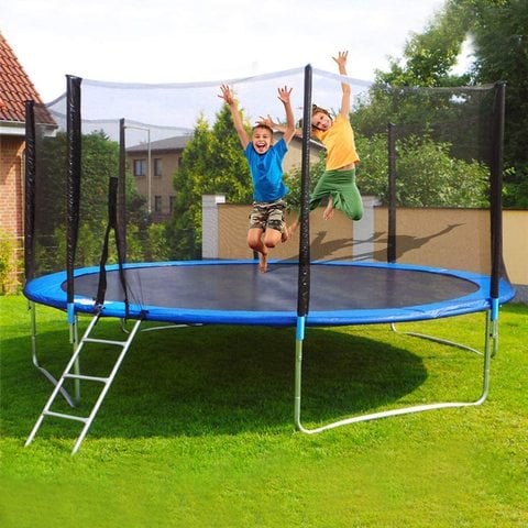 Xiangyu Trampoline, High Quality Kids Outdoor Trampolines Jump Bed With Safety Enclosure Exercise Fitness Equipment (14 Feet)