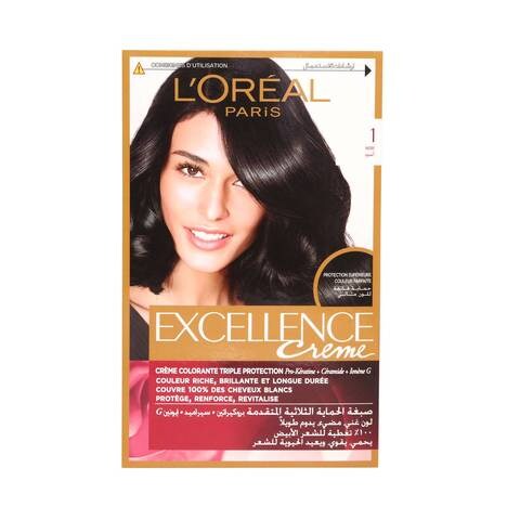 L'oreal Excellence Creme Black Hair Color 1