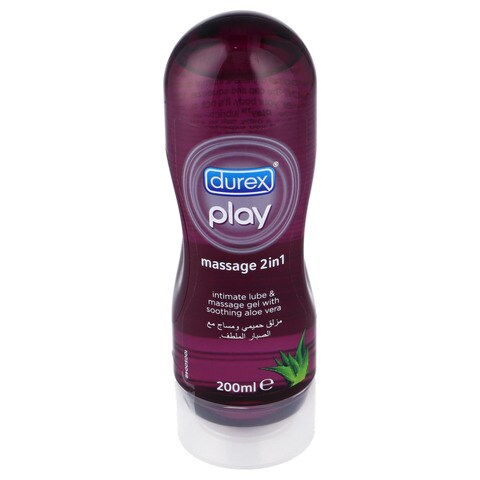 Durex Play Massage Intimate Lube &amp; Massage Gel With Soothing Aloe Wash 2 in1 200 ml