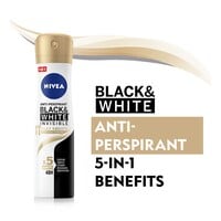 NIVEA Antiperspirant Spray for WoMen Black &amp; White Invisible Silky Smooth Shaving 150ml