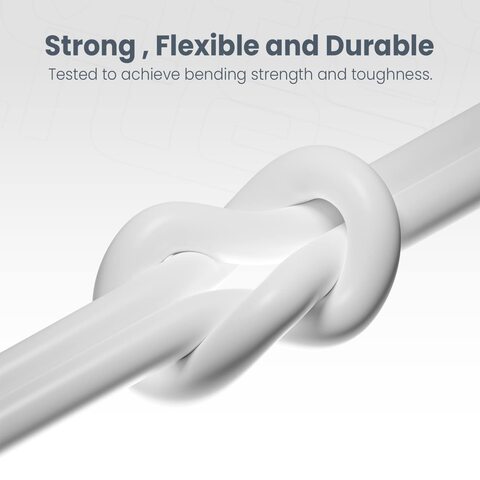 Moxedo Lite USB-C To USB-C Fast Charging Cable 1M Compatible for iPad mini 6，MacBook Pro 2021 14&quot; 16&quot;, MacBook Air, iPad Pro 12.9&quot;, Samsung S21+, Huawei P30, etc. (White)