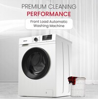 Nobel 6.0 KG Front Load Automatic Washer, 15 Wash Program, LED Indicator, 1000RPM Spin Speed, NWM760RH Silver