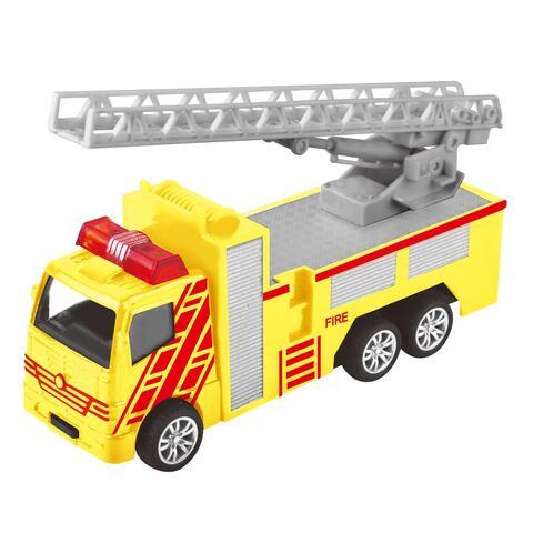 Yellow fire store truck toy