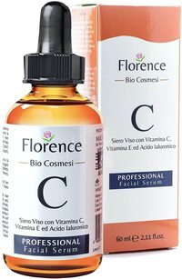 Florence Big 2.11Oz. Organic Advanced Vitamin C Serum And Hyaluronic Acid For Face, Eye Contour. Serum Vitamin C With Anti-Aging And Wrinkle Ingredients