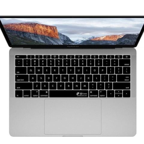 KB Covers - Keyboard Cover for MacBook Pro 13 and 15-inch - w/ Touch Bar Black