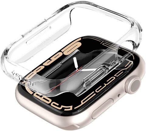 Spigen Thin Fit designed for Apple Watch Series 7 (41mm) Case Cover - Crystal Clear