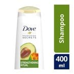 Buy Dove Nourishing Secrets Shampoo Strengthens And Reduces Hair Fall With Natural Extracts Avocado in Saudi Arabia