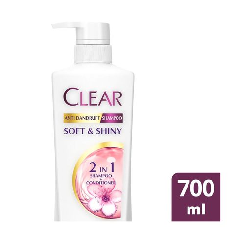 Clear Women&#39;s Anti-Dandruff Shampoo Soft &amp; Shiny 700ml