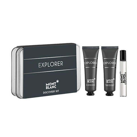 Montblanc Explorer Discovery Kit - Eau De Parfum 7.5ml + Shower Gel 30ml + After Shave Balm 30ml