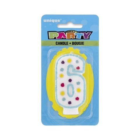 Buy Party numeral candle 6 in Saudi Arabia