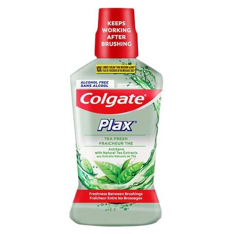 Colgate Plax Tea Fresh Mouthwash Green 500ml price in UAE | Carrefour ...