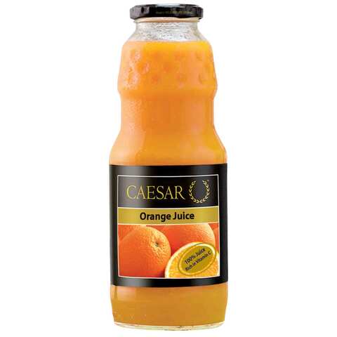 سيزر عصير بنكهة البرتقال زجاج 1 لتر