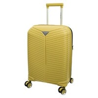 Cosmo Jet 8 Wheel Luggage Hard Trolley Yellow 60cm