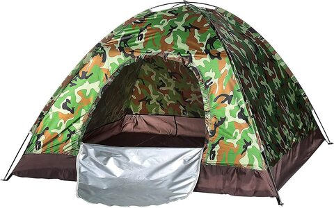 Aiwanto Camping Tent 3-4people Outdoor Tent Waterproof Windproof Tent Travel Camping Tent With Carry Bag