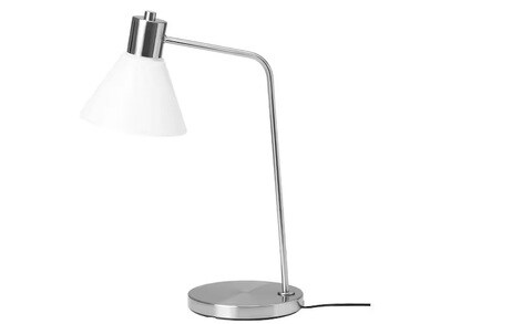Table lamp, nickel-plated/glass
