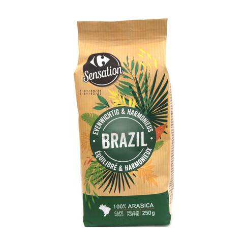 Carrefour Coffe Arabica Moulu Brazil 250g