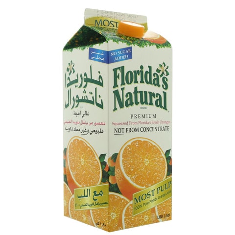 عصير برتقال طبيعي طازج 1.8 لتر من فلوريدا