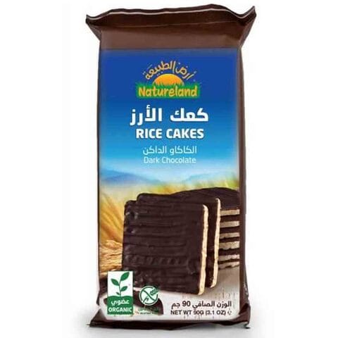 اشتري ارض الطبيعة كعك الأرز الكاكاو الداكن 90غ في الكويت