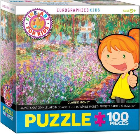 Eurographic Puzzles- Monet&#39;S Garden 100Pcs