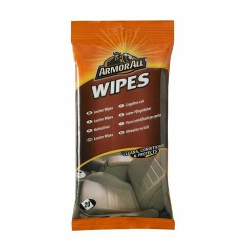 Armor All Leather Wipes White 20