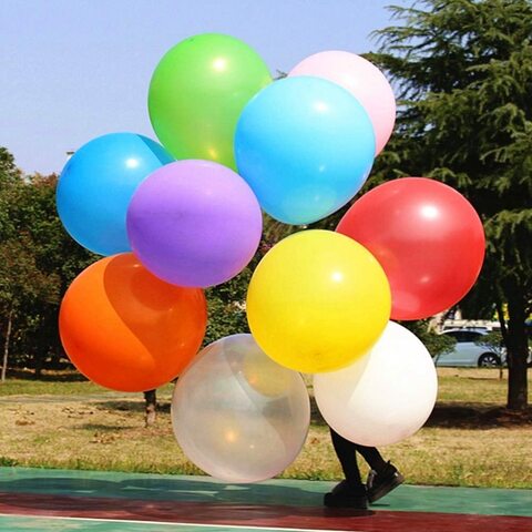 JMD 10PCS Giant Balloons Assorted Colors 36 Inch Jumbo Size Latex Balloon Great Decorations for Birthday Wedding Party Baby Shower Carnival Decorations