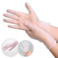Lavish Disposable Vinyl Gloves Medium Size  Heavy Duty  Non Sterile Powder Free  Latex Free Rubber 100 Count Box  Food Safe