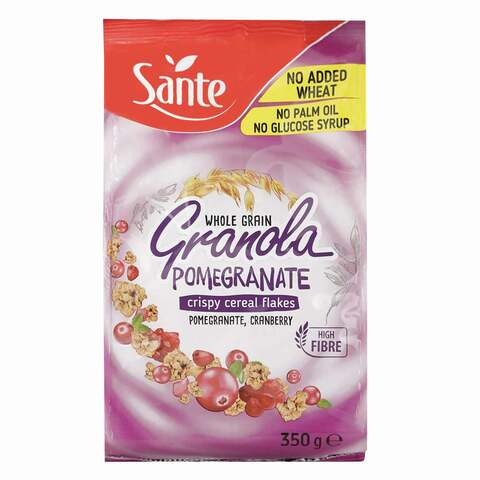 Sante Granola Pomegranate Blueberry Crispy Cereal Flakes 350g