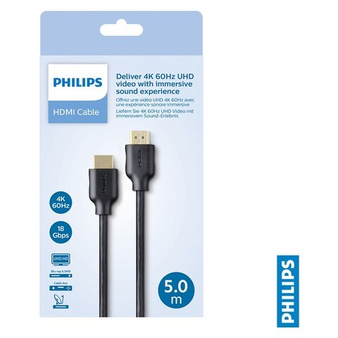 Buy Philips HDMI Cable With Ethernet SWV5551 5m Black Online