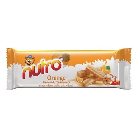 Nutro Cream Wafers Orange Flavoured 75g
