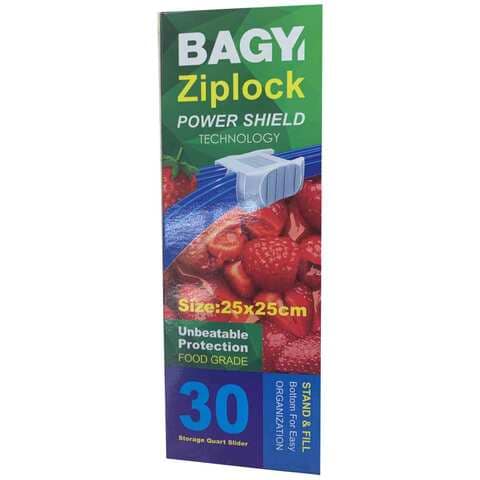 Bagy Zipper Bags 25 X 25 Cm 30 Pieces 