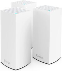 Linksys Atlas Pro 6 Velop Dual Band Whole Home Mesh Wifi 6 System Ax5400 Wifi Router, Extender, Booster With Up To 8100 Sq Ft Coverage, 4X Faster Speed For 90+ Devices, MX5503-ME, White, 3 Pack