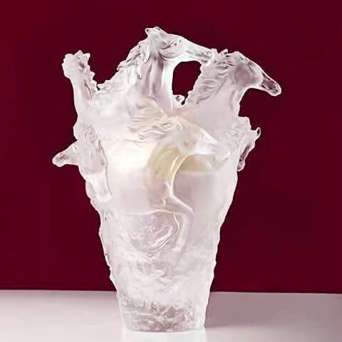 Imitation Glass Crystal Finish Bukhoor Burner Or Vase For Flower Home Decoration