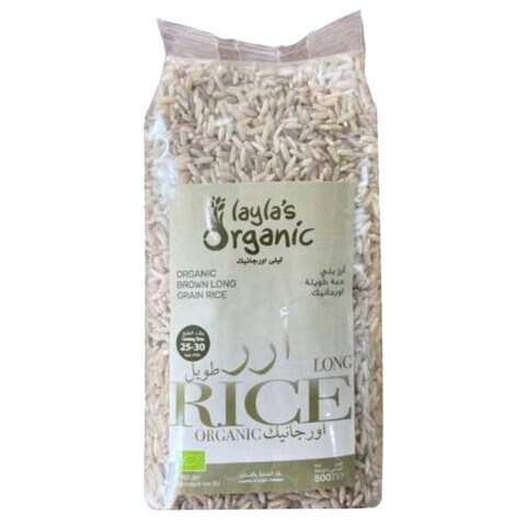 Laylas Long Grain Brown Rice 500g price in Kuwait | Carrefour Kuwait ...