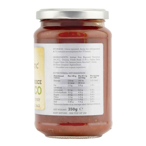 Mr.Organic Basilico Pasta Sauce 350g