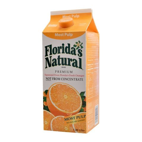 Buy Florida S Natural Orange Pure Juice Most Pulp 1 8 L Online Shop Beverages On Carrefour Saudi Arabia