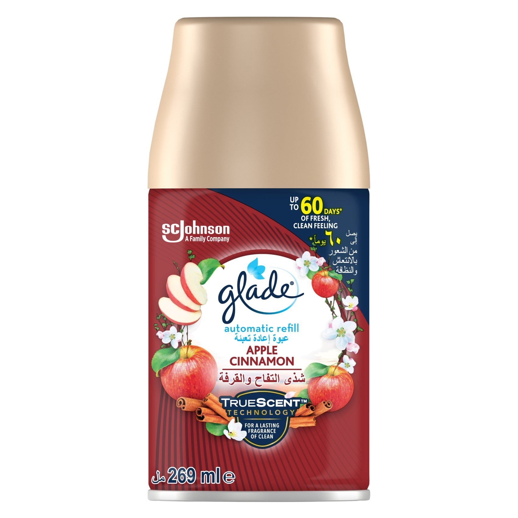 Buy Glade Automatic Spray Refill Apple Cinnamon Air Freshener 269ml Online  - Shop Cleaning & Household on Carrefour UAE