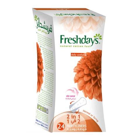 Freshdays 2 in 1 Daily Pantyliner - 24 Pads