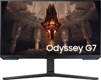 Samsung 28&quot; Odyssey G7 BG702, 4K UHD Resolution &amp; IPS Panel Flat Gaming Monitor With Smart TV Experience, 144Hz Refresh Rate &amp; 1ms Response Time, G-Sync Compatible, Gaming Hub - LS28BG702EMXUE