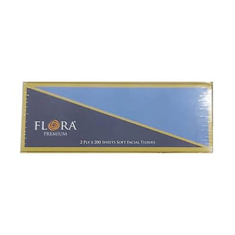 Flora Premium 2ply Faccial Tissue 200&#39;s
