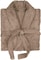 Lushh Shawl Bathrobe for Women and Men Terry Bathrobe - Spa Hotel Bath Robe -Highly Absorbent, Lightweight with Pockets &ndash; Unisex , Dark Beige (S/M)