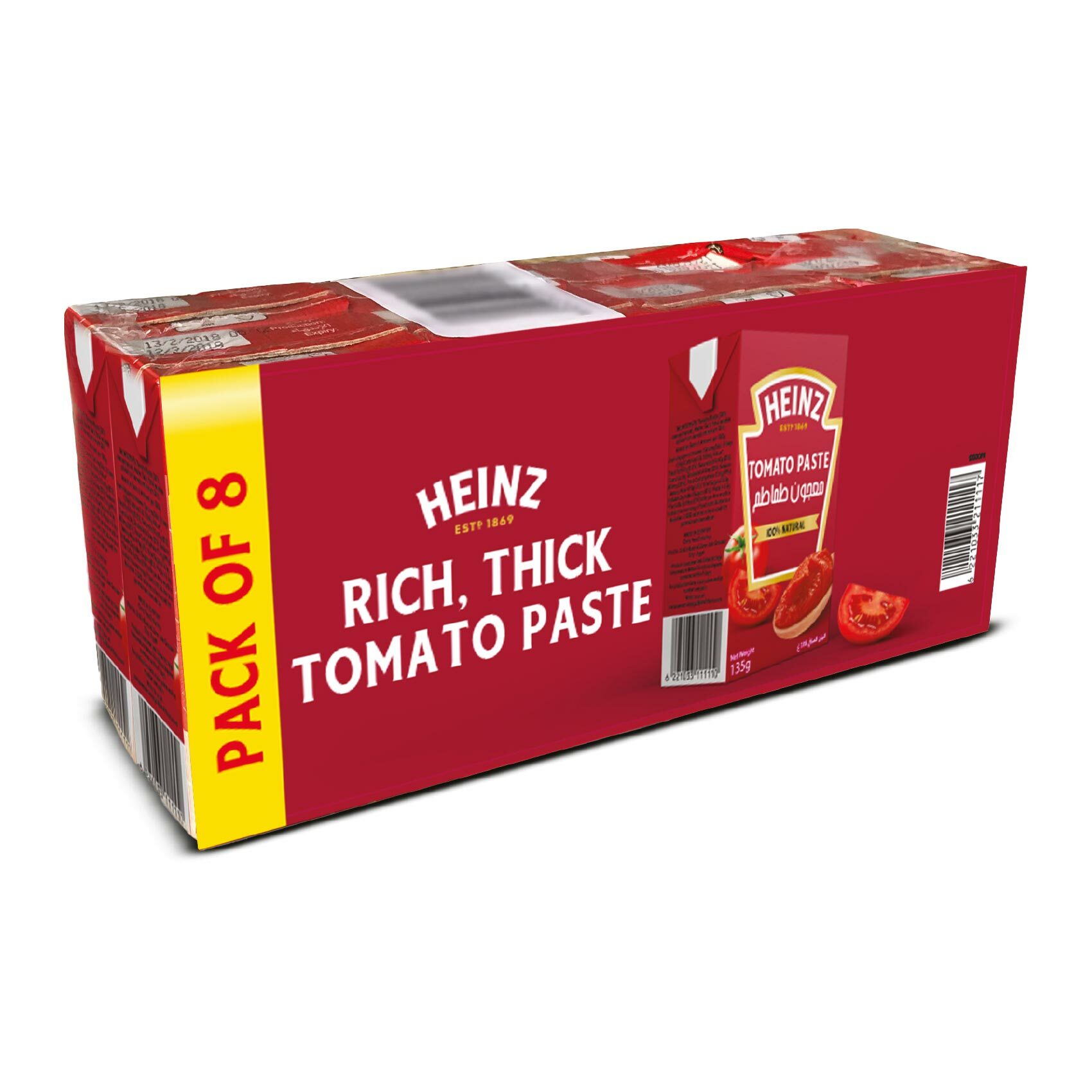 Buy Heinz tomato paste 135 g x 8 pieces Online Shop Food Cupboard on