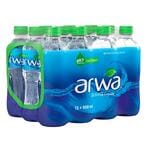 Buy Arwa Mineral Drinking Water 500ml x Pack of 12 in Kuwait